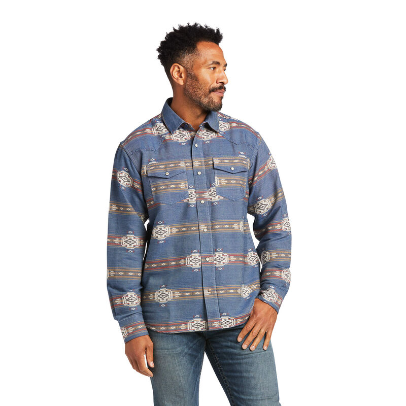 Ariat Hemden Herren - Hector Retro Fit Blau ( EAWNT-6385 )